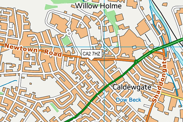 CA2 7HZ map - OS VectorMap District (Ordnance Survey)