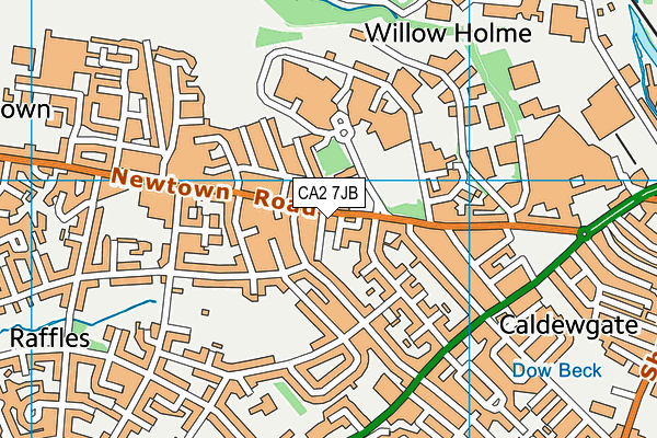 CA2 7JB map - OS VectorMap District (Ordnance Survey)