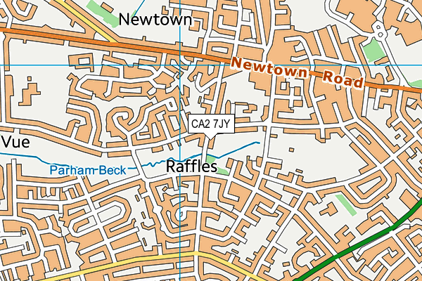 CA2 7JY map - OS VectorMap District (Ordnance Survey)