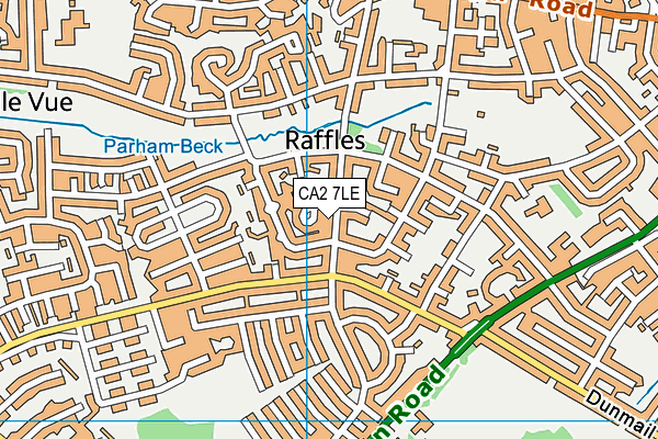 CA2 7LE map - OS VectorMap District (Ordnance Survey)