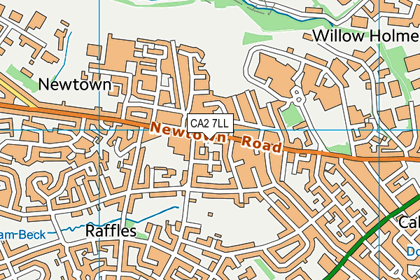 CA2 7LL map - OS VectorMap District (Ordnance Survey)
