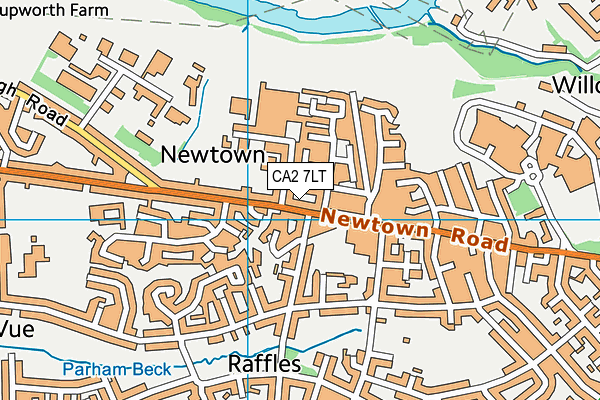 CA2 7LT map - OS VectorMap District (Ordnance Survey)