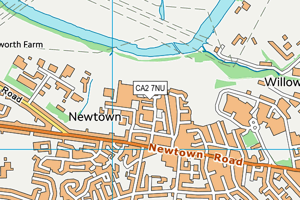CA2 7NU map - OS VectorMap District (Ordnance Survey)