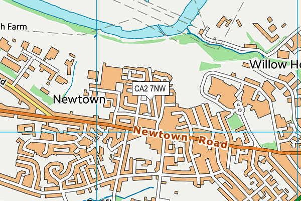 CA2 7NW map - OS VectorMap District (Ordnance Survey)