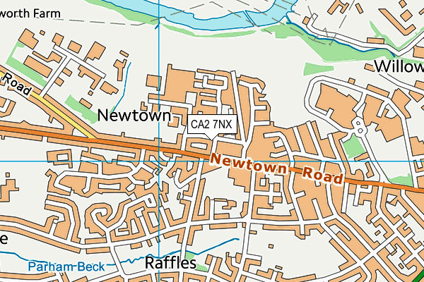 CA2 7NX map - OS VectorMap District (Ordnance Survey)