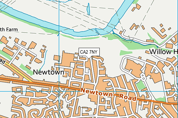 CA2 7NY map - OS VectorMap District (Ordnance Survey)