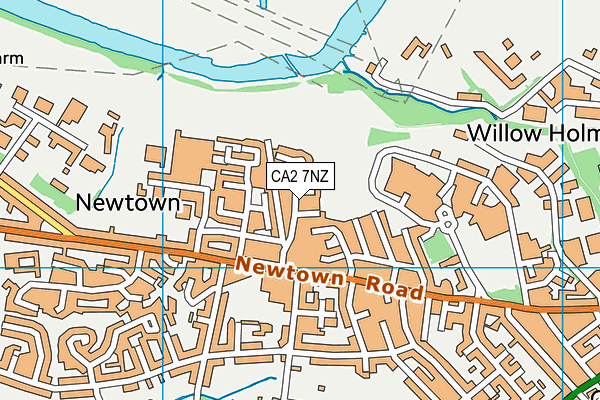 CA2 7NZ map - OS VectorMap District (Ordnance Survey)