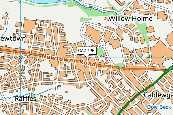 CA2 7PE map - OS VectorMap District (Ordnance Survey)