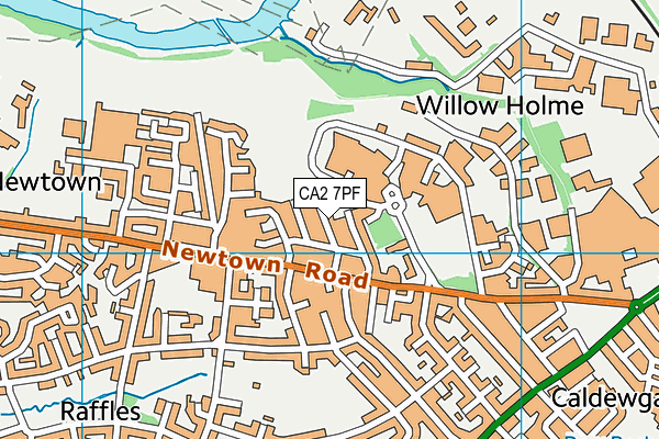 CA2 7PF map - OS VectorMap District (Ordnance Survey)