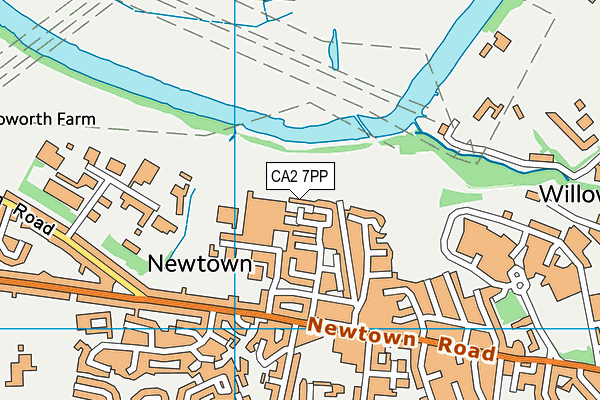 CA2 7PP map - OS VectorMap District (Ordnance Survey)