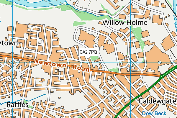 CA2 7PQ map - OS VectorMap District (Ordnance Survey)