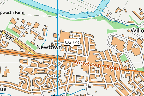 CA2 7PR map - OS VectorMap District (Ordnance Survey)