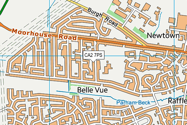 CA2 7PS map - OS VectorMap District (Ordnance Survey)
