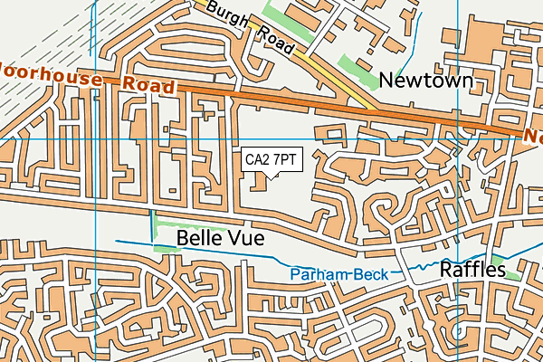 CA2 7PT map - OS VectorMap District (Ordnance Survey)