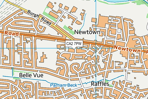 CA2 7PW map - OS VectorMap District (Ordnance Survey)