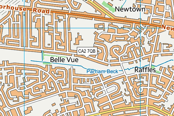 CA2 7QB map - OS VectorMap District (Ordnance Survey)