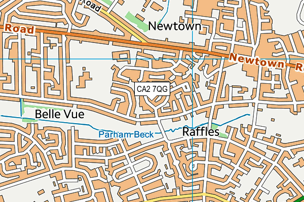 CA2 7QG map - OS VectorMap District (Ordnance Survey)