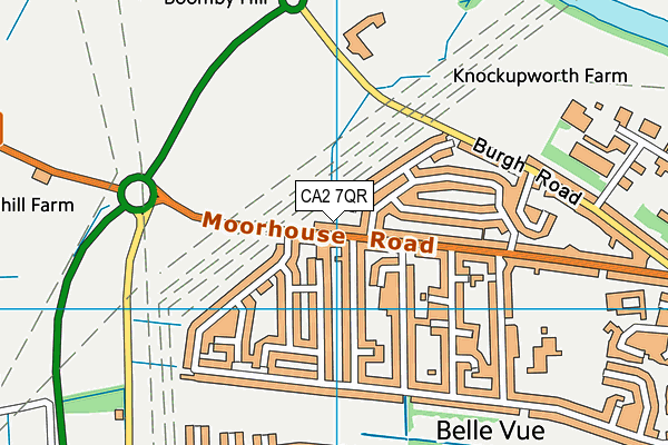 CA2 7QR map - OS VectorMap District (Ordnance Survey)