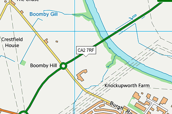 CA2 7RF map - OS VectorMap District (Ordnance Survey)