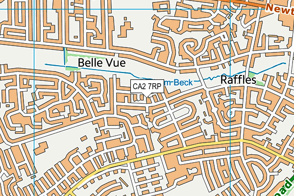CA2 7RP map - OS VectorMap District (Ordnance Survey)