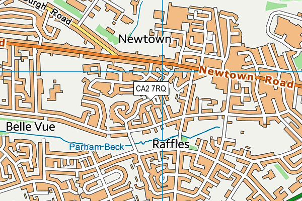 CA2 7RQ map - OS VectorMap District (Ordnance Survey)