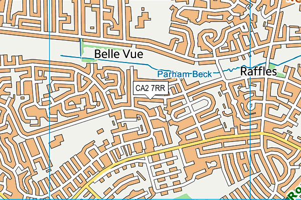 CA2 7RR map - OS VectorMap District (Ordnance Survey)