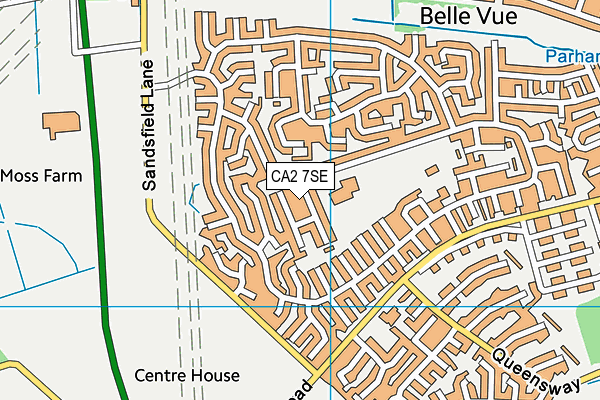 CA2 7SE map - OS VectorMap District (Ordnance Survey)