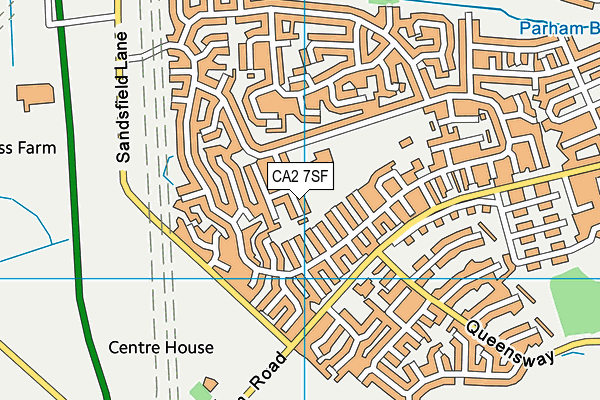 CA2 7SF map - OS VectorMap District (Ordnance Survey)