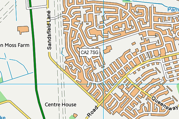 CA2 7SG map - OS VectorMap District (Ordnance Survey)