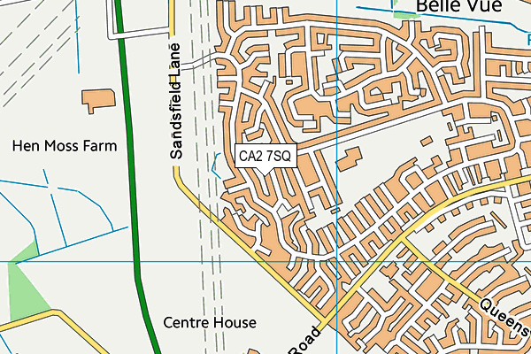 CA2 7SQ map - OS VectorMap District (Ordnance Survey)