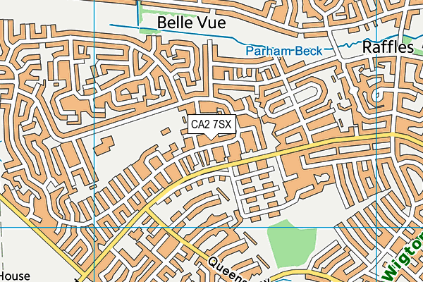 CA2 7SX map - OS VectorMap District (Ordnance Survey)