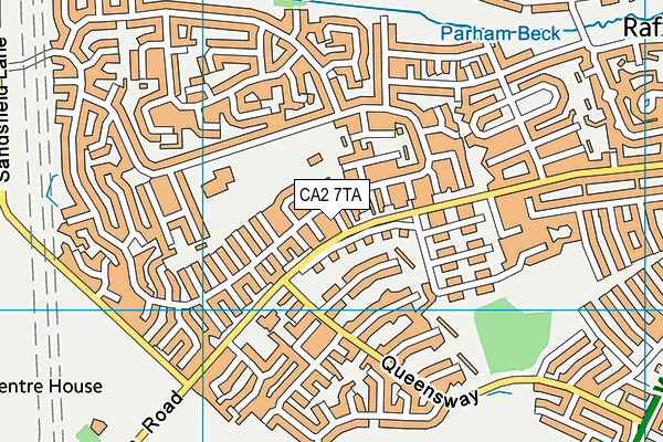 CA2 7TA map - OS VectorMap District (Ordnance Survey)