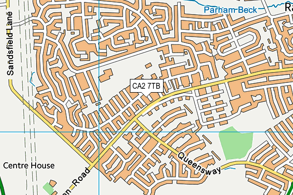 CA2 7TB map - OS VectorMap District (Ordnance Survey)