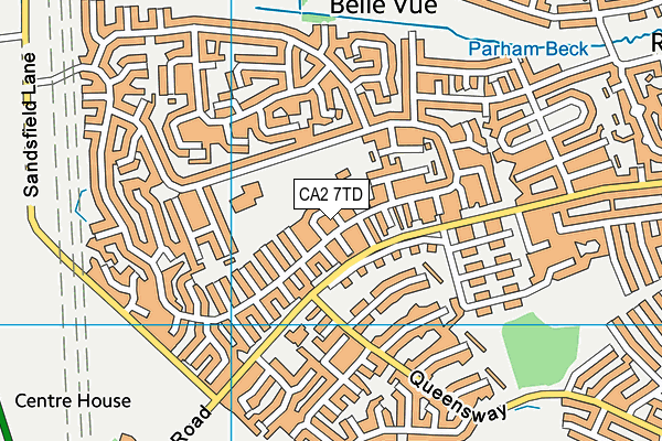CA2 7TD map - OS VectorMap District (Ordnance Survey)