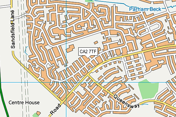 CA2 7TF map - OS VectorMap District (Ordnance Survey)
