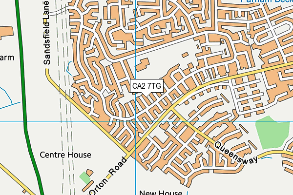 CA2 7TG map - OS VectorMap District (Ordnance Survey)