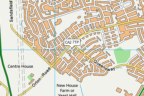 CA2 7TP map - OS VectorMap District (Ordnance Survey)