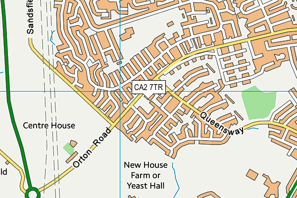 CA2 7TR map - OS VectorMap District (Ordnance Survey)