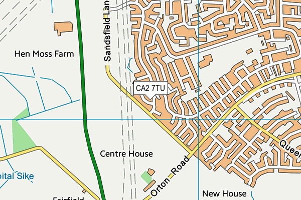 CA2 7TU map - OS VectorMap District (Ordnance Survey)