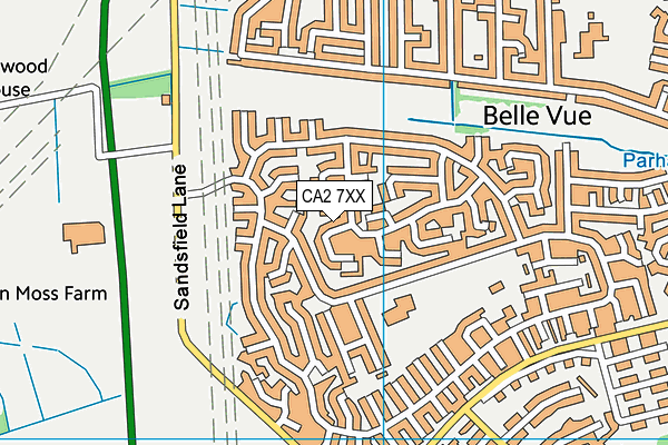CA2 7XX map - OS VectorMap District (Ordnance Survey)