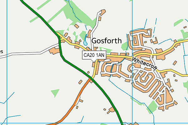 CA20 1AN map - OS VectorMap District (Ordnance Survey)