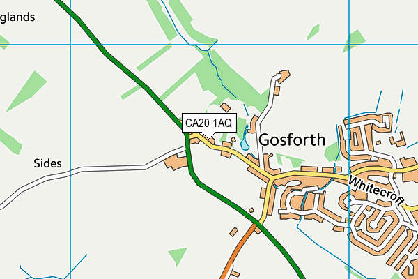 CA20 1AQ map - OS VectorMap District (Ordnance Survey)