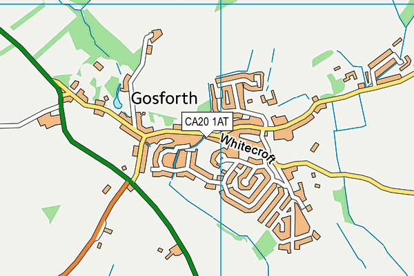 CA20 1AT map - OS VectorMap District (Ordnance Survey)