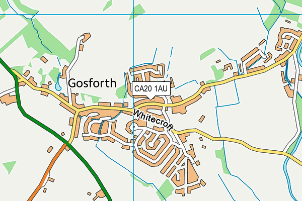 CA20 1AU map - OS VectorMap District (Ordnance Survey)