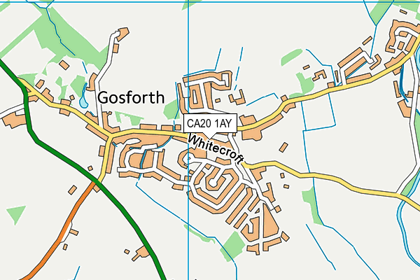 CA20 1AY map - OS VectorMap District (Ordnance Survey)