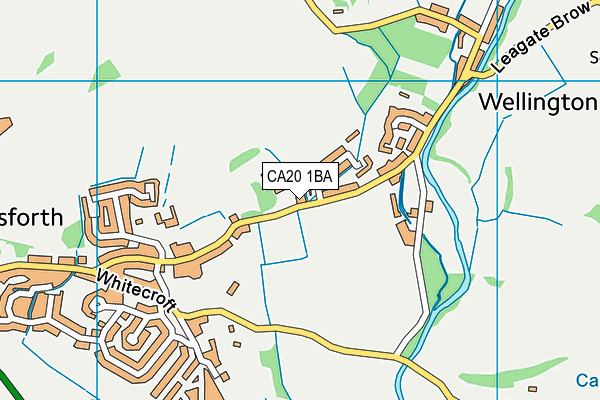 CA20 1BA map - OS VectorMap District (Ordnance Survey)