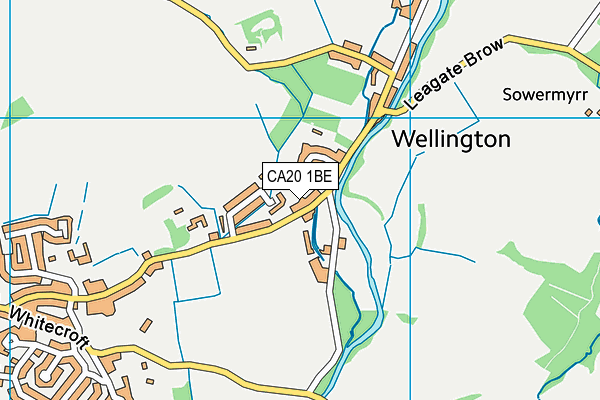 CA20 1BE map - OS VectorMap District (Ordnance Survey)