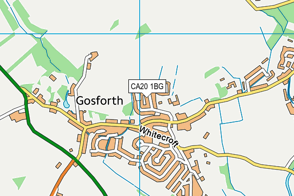 CA20 1BG map - OS VectorMap District (Ordnance Survey)