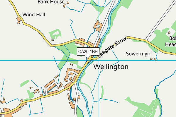 CA20 1BH map - OS VectorMap District (Ordnance Survey)