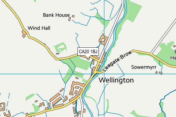 CA20 1BJ map - OS VectorMap District (Ordnance Survey)